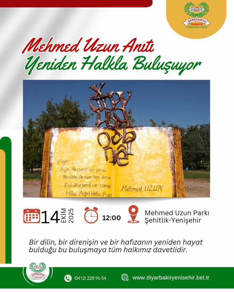 Mehmed Uzun Anıtı Yeniden Halkla Buluşuyor