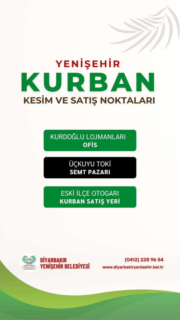 Yenişehir’de kurban kesim ve satış yerleri belli oldu!