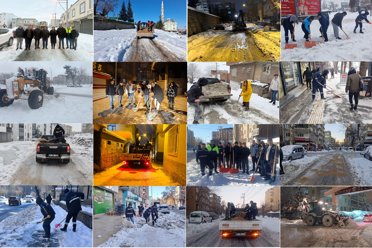 122 Çalışan ve 27 İş Makinemizle 3 Günlük Kesintisiz Kar Mesaimiz