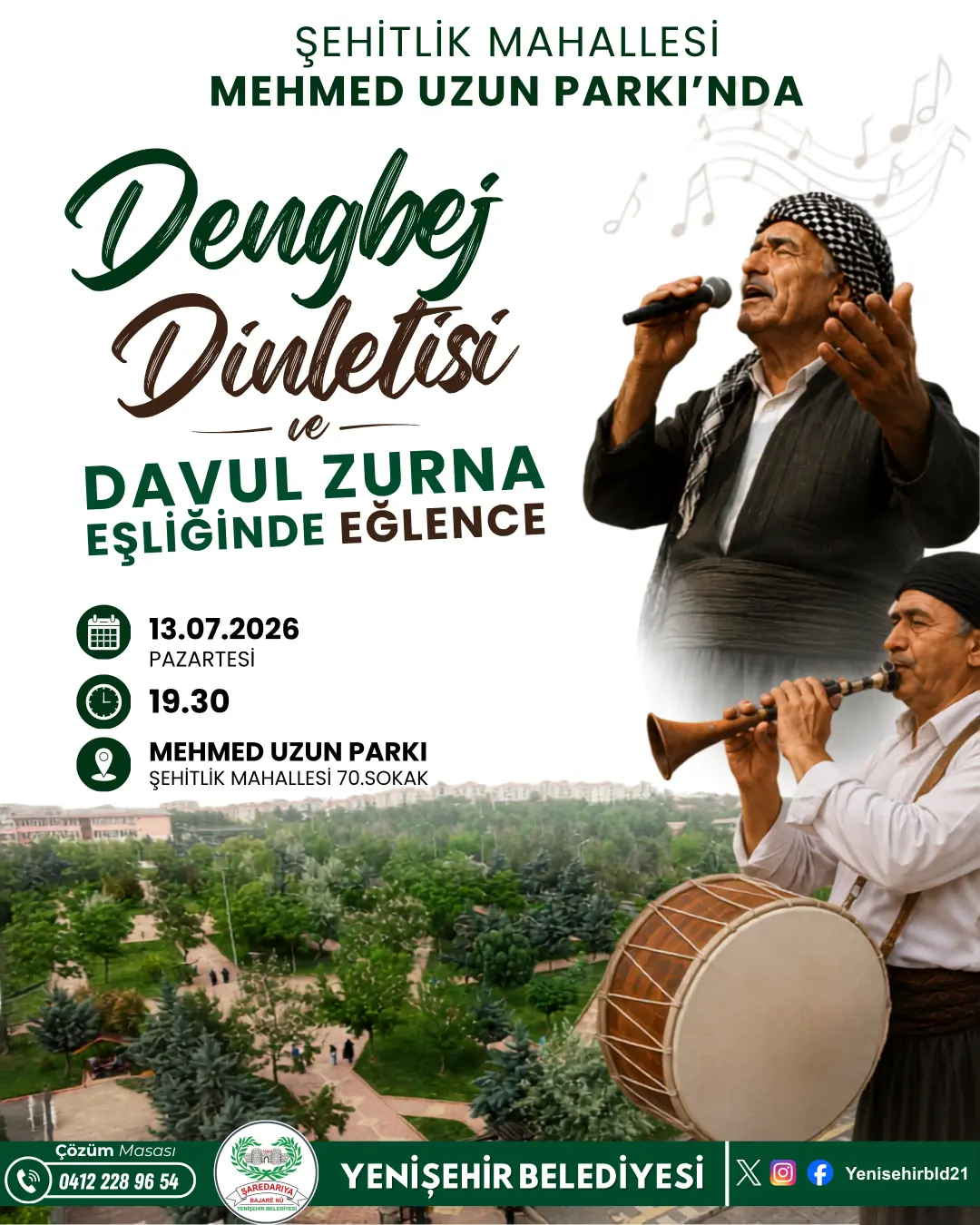 Dengbej Dinletisi ve Davul Zurna Eşliğinde Eğlence