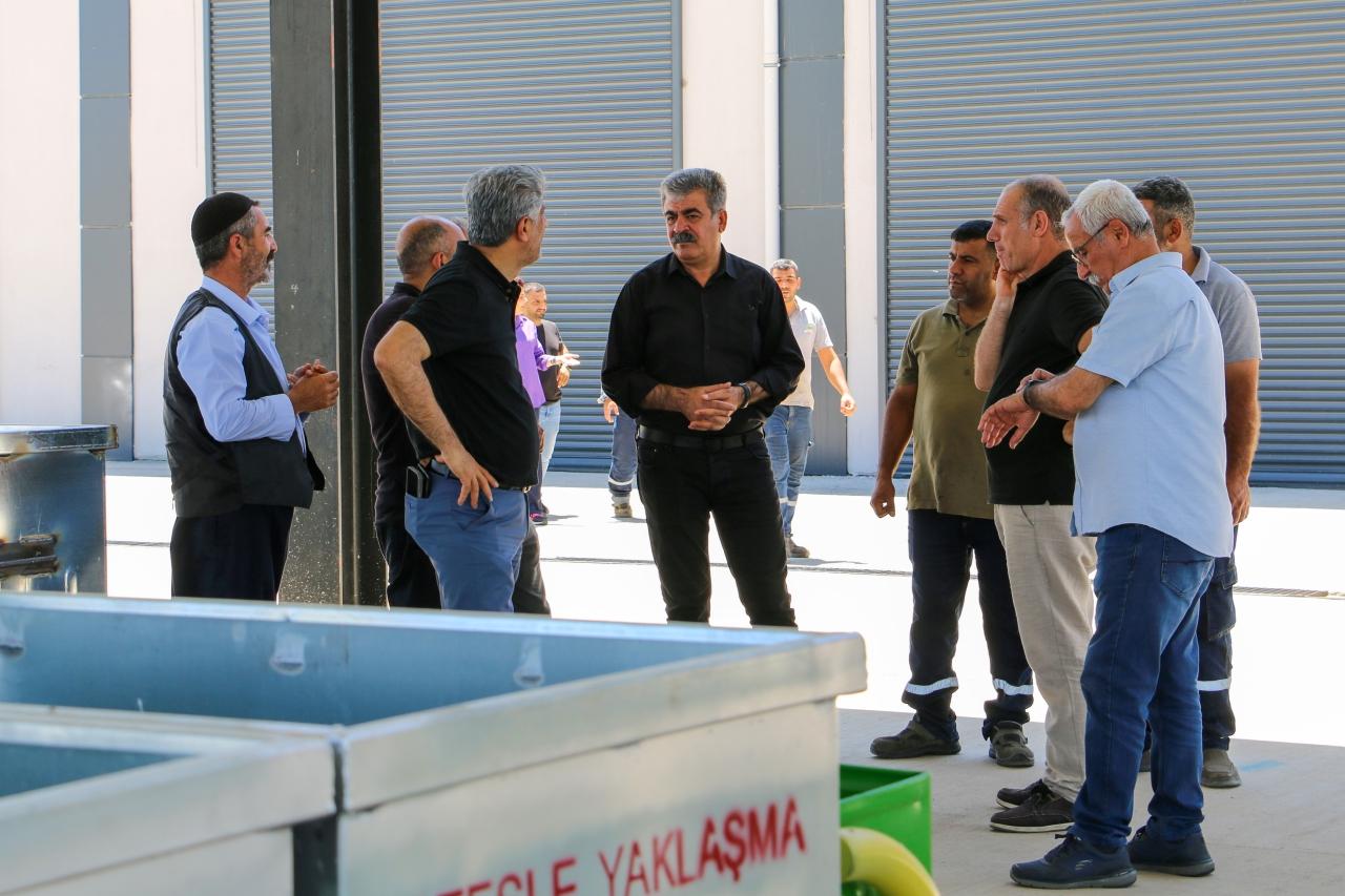 Eş Başkan Ergün'den Makine İkmal ve Konteyner Üretim Şantiyesinde İnceleme